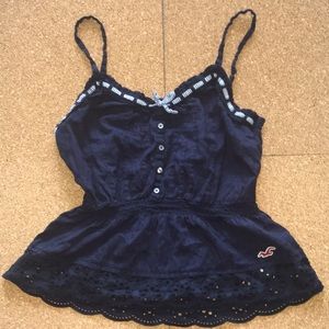 Hollister Navy Blue Tank Top